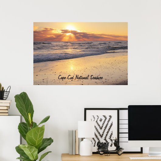 Sunrise Cape Cod National Seehand Poster (Heimbüro)