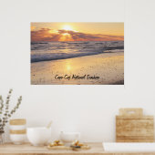 Sunrise Cape Cod National Seehand Poster (Küche)