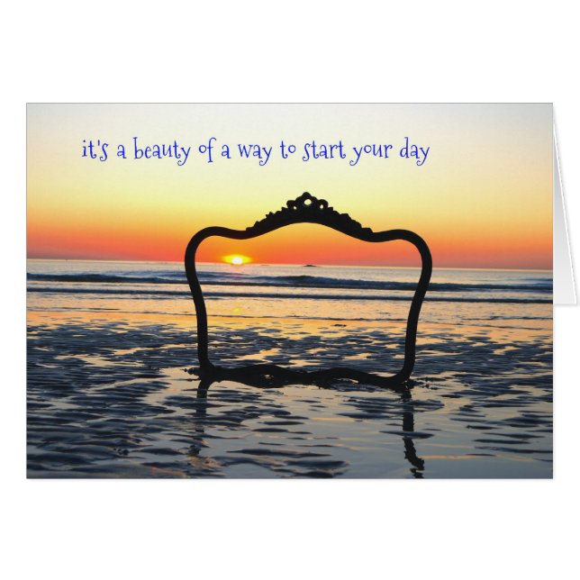 Sunrise Card (Vorderseite (Horizontal))