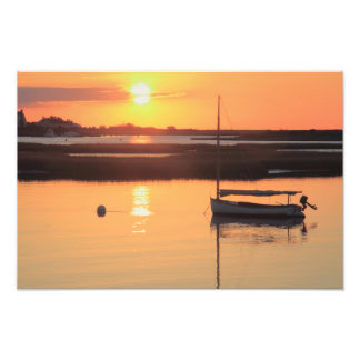 Sunrise Catboat Fotodruck