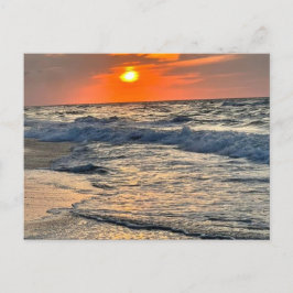 Sunrise & Choppy Waves Postkarte