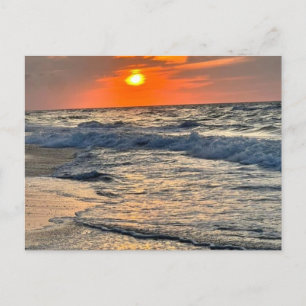 Sunrise & Choppy Waves Postkarte