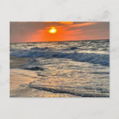 Sunrise & Choppy Waves Postkarte (Vorderseite)