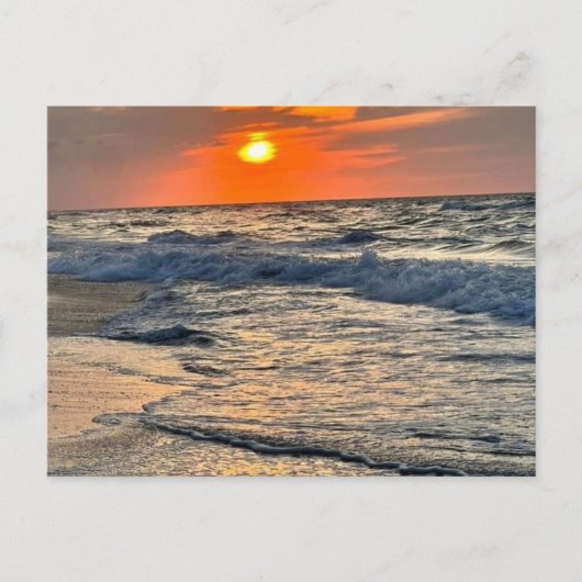 Sunrise & Choppy Waves Postkarte (Vorderseite)