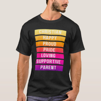 Sunrise Christlich Happy Stolz Parent Lgbtqia T-Shirt