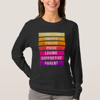 Sunrise Christlich Happy Stolz Parent Lgbtqia T-Shirt