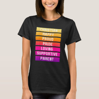 Sunrise Christlich Happy Stolz Parent Lgbtqia T-Shirt