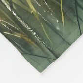 Sunrise Church with Birds in Misty Meadow Fleecedecke (Ecke)