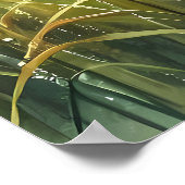 Sunrise Church with Birds in Misty Meadow Poster (Ecke)