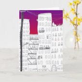 Sunrise City Card Karte (Gelbe Blume)