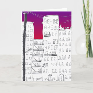 Sunrise City Card Karte