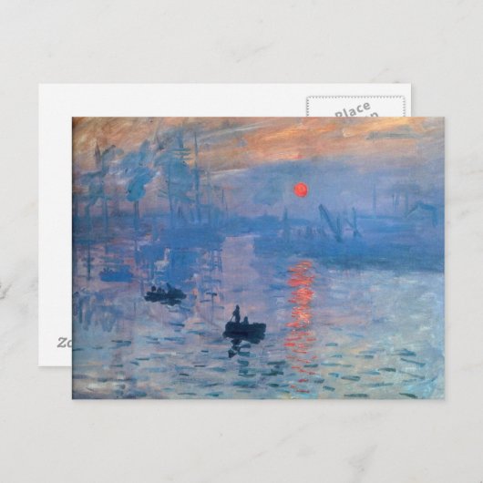 Sunrise - Claude Monet Postkarte (Vorne/Hinten)