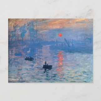 Sunrise - Claude Monet Postkarte