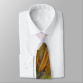 Sunrise Cliffs Kauai Hawaii Watercolor Neck Tie Krawatte (Gebunden)