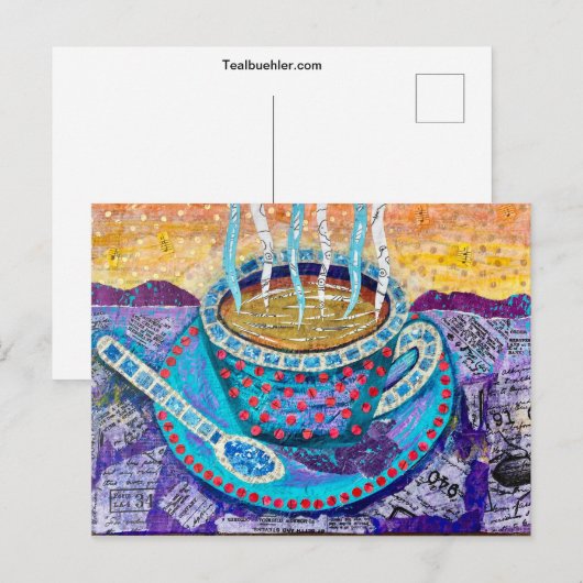 Sunrise Coffee Postkarte (Vorne/Hinten)