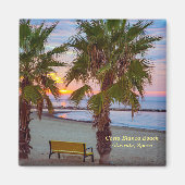 Sunrise, Costa Blanca Beach, Spanien Magnet (Vorne)
