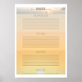 Sunrise Daily Planner Poster (Vorne)