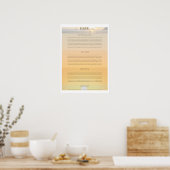 Sunrise Daily Planner Poster (Küche)