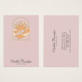 Sunrise Dusty Pink Earring Jewelry (Vorne & Hinten)