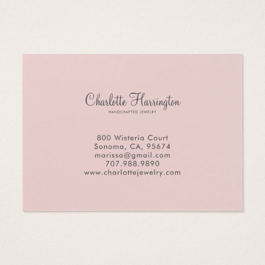 Sunrise Dusty Pink Earring Jewelry (Rückseite)