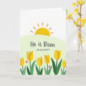 Sunrise Easter Celebration Card Karte (Gelbe Blume)