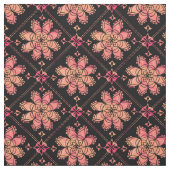Sunrise Exotic Lotus Blume Schwarz Stoff (Muster)