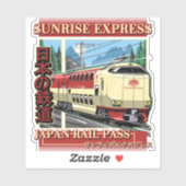 Sunrise Express - Übernachtung Schlepper Aufkleber (Blatt)