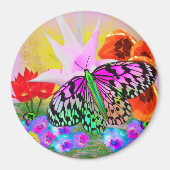 Sunrise Fantasy von Power Blume Magnet (Vorne)
