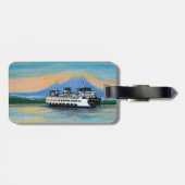 Sunrise Ferry Painting Gepäckanhänger (Rückseite horizontal)