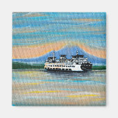 Sunrise Ferry Painting Magnet (Vorne)