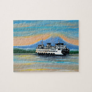 Sunrise Ferry Painting Puzzle