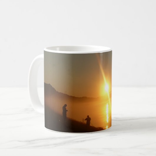 Sunrise Fishing Kaffeetasse (Vorderseite Links)