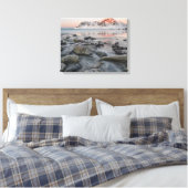 Sunrise Flakstad und Skagsanden Beach Leinwanddruck (Insitu (Schlafzimmer))