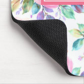 Sunrise Floral Boho Custom Name Design Mousepad (Ecke)