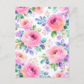 Sunrise Floral Boho Custom Name Design             Postkarte (Vorderseite)