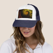 Sunrise Floral Red Abstrakt Art Hat Truckerkappe (Beispiel)