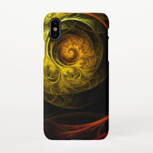 Sunrise Floral Red Abstrakt Art Matte iPhone Hülle