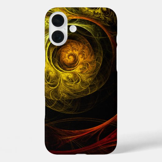 Sunrise Floral Red Abstrakte Kunst Case-Mate iPhone Hülle (Rückseite)