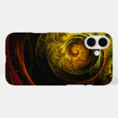 Sunrise Floral Red Abstrakte Kunst Case-Mate iPhone Hülle (Rückseite (Horizontal))