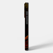 Sunrise Floral Red Abstrakte Kunst Case-Mate iPhone Hülle (Rückseite / Links)