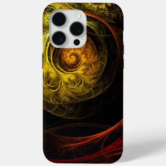 Sunrise Floral Red Abstrakte Kunst Case-Mate iPhone Hülle (Rückseite)