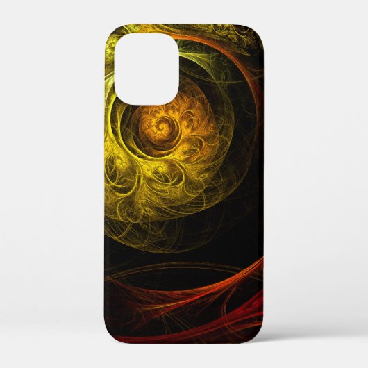 Sunrise Floral Red Abstrakte Kunst Case-Mate iPhone Hülle (Rückseite)