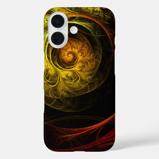 Sunrise Floral Red Abstrakte Kunst Case-Mate iPhone Hülle (Rückseite)