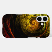 Sunrise Floral Red Abstrakte Kunst Case-Mate iPhone Hülle (Rückseite (Horizontal))