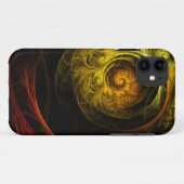 Sunrise Floral Red Abstrakte Kunst Case-Mate iPhone Hülle (Rückseite (Horizontal))