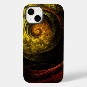 Sunrise Floral Red Abstrakte Kunst Case-Mate iPhone 14 Hülle