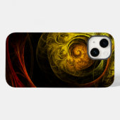 Sunrise Floral Red Abstrakte Kunst Case-Mate iPhone Hülle (Rückseite (Horizontal))