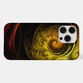 Sunrise Floral Red Abstrakte Kunst iPhone Hülle (Rückseite (Horizontal))