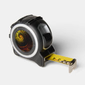 Sunrise Floral Red Abstrakte Kunst Maßband (Winkel)