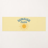 Sunrise Flow Retro Sunshine Graphic Print Vinyasa Yogamatte (Vorderseite (Horizontal))